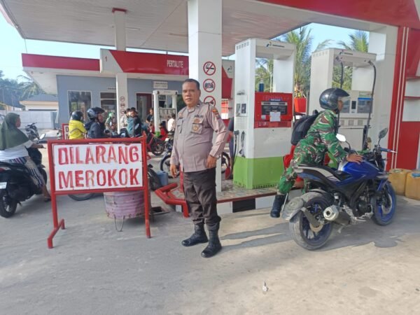 Polsek Pancur Batu Amankan SPBU, Antisipasi Antrean BBM