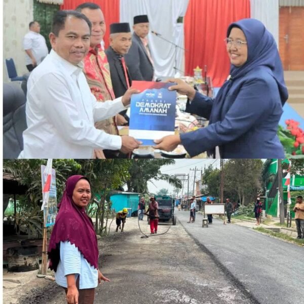 Siti Aisah Apresiasi Pemprov Sumut dan Pemkab Sergai atas Pembangunan Jalan di Pekan Tanjung Beringin