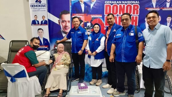 Semangat Berbagi di HUT ke-25 Demokrat, Warga Sergai Dapat Donor Darah dan Pemeriksaan Mata Gratis